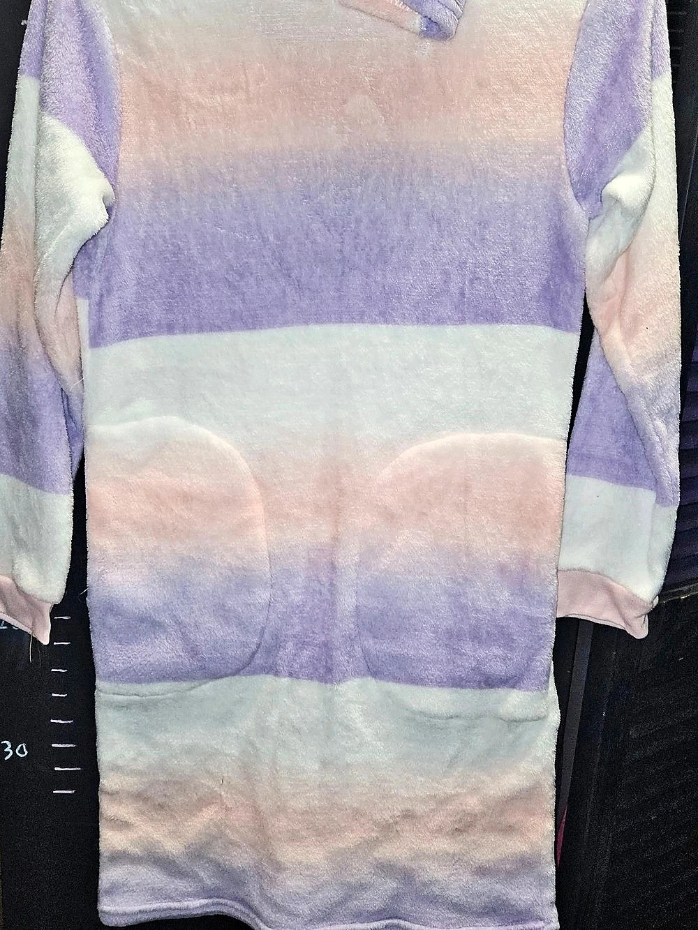 Falls Creek Warm Soft Fuzzy Cozy Girls Pullover Tunic Purple & Pink XL